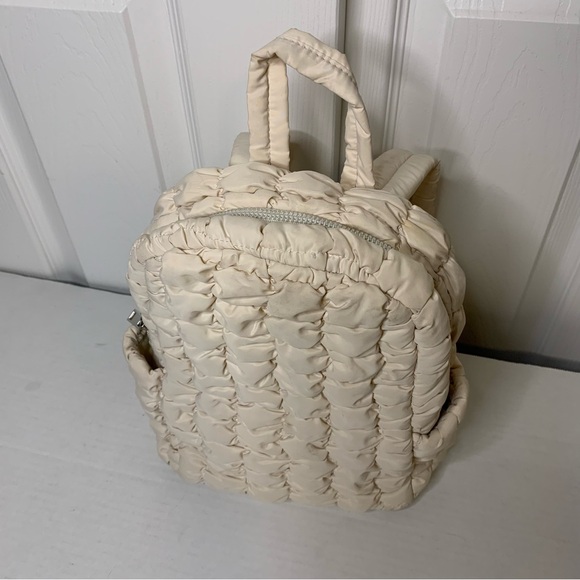 A New Day Cream Quilted Mini Backpack - Picture 2 of 5